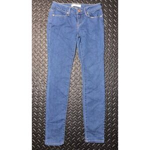 No Boundaries Juniors Skinny Jeans Medium Wash Blue Denim Size 1 NJ35B720K